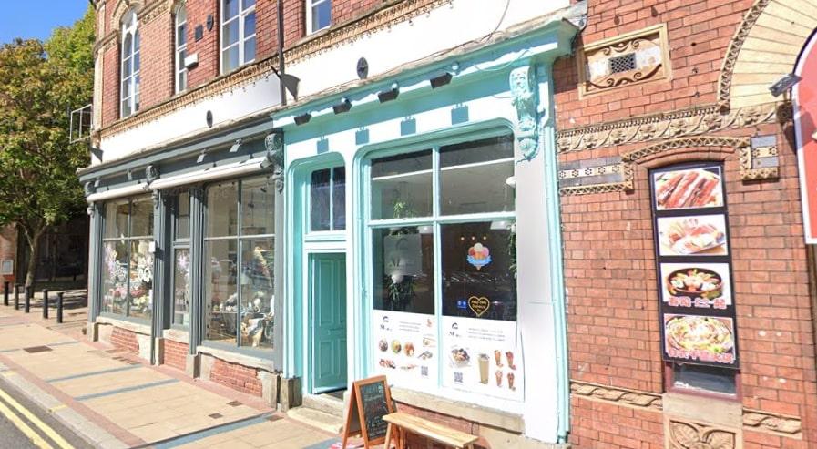 Little Boba Cafe storefront on Devonshire Street in Sheffield